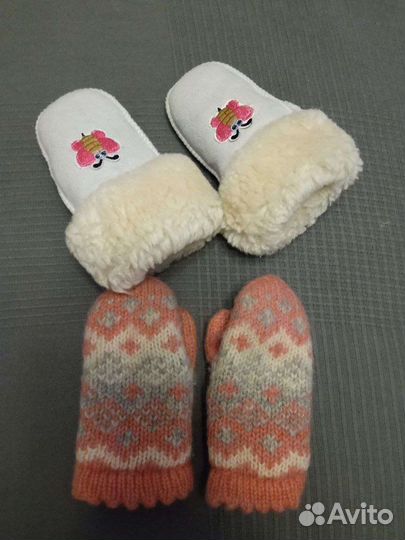 Варежки тёплые 6 мес