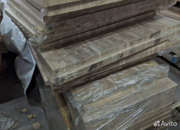 Щит дубовый торцевой клееный 40х600х1050