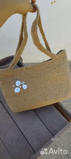 Джутовая сумка