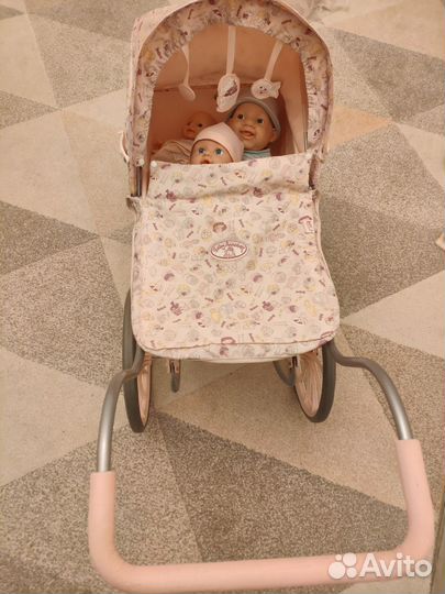Коляска Baby Annabell с пупсами