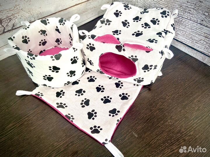 Гамаки, домики, лежанки для грызунов