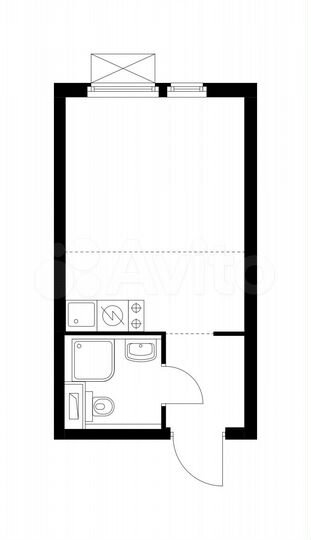 Квартира-студия, 19,9 м², 9/15 эт.