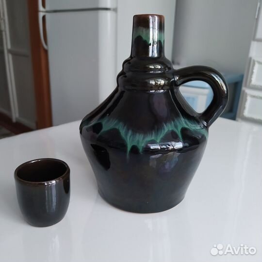 Графин керамический с рюмкой