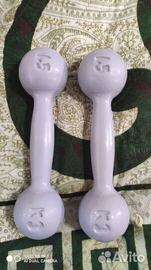 Гантели К.З. 1,5 кг СССР чугунные