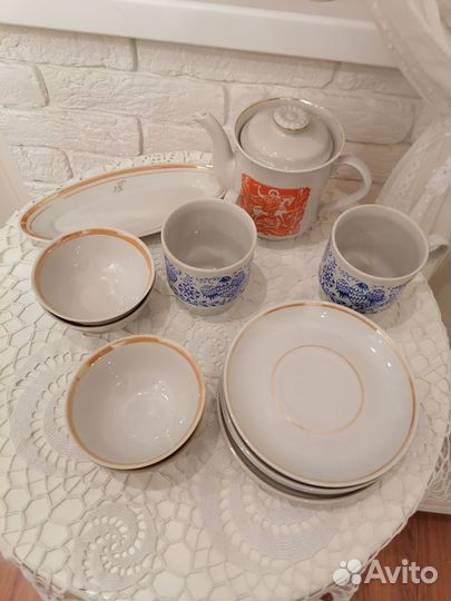 Фарфоровая посуда СССР дулево