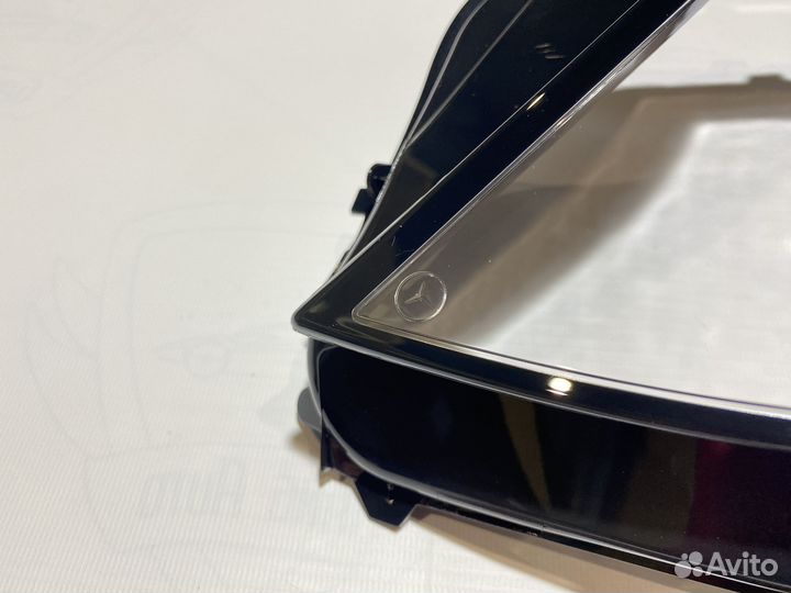 Левое стекло фары Mercedes W222 рестайлинг