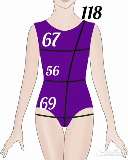 Купальник для художественной гимнастики