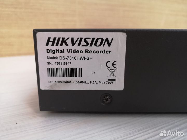 Видеорегистратор hikvision ds-7316HWI-SH