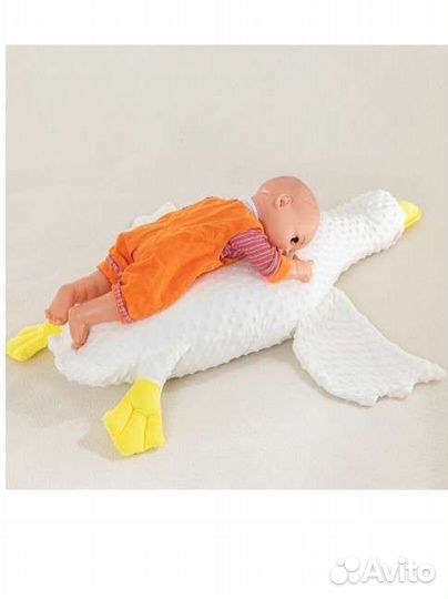 Белый гусь/кокон с пристежкой для детей / 100 см