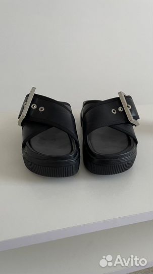 Шлепки на платформе,р.37