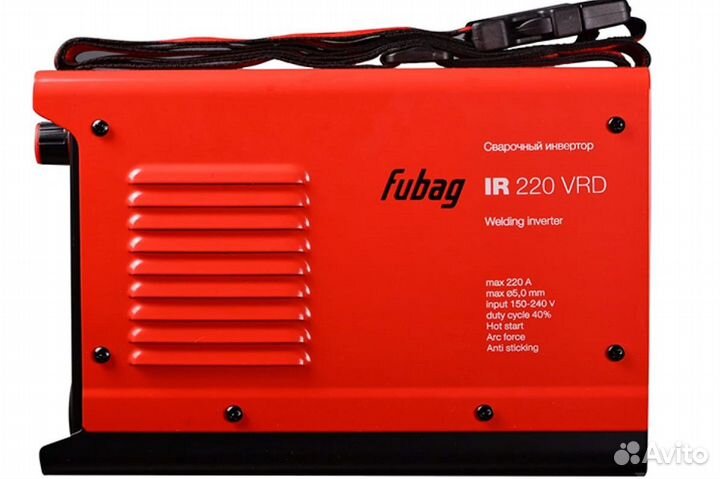 Инвертор MMA сварки fubag IR 220 VRD 41330