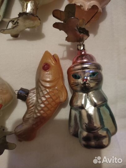 Елочные игрушки СССР на прищепке