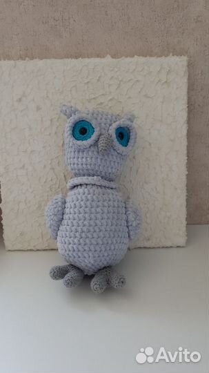 Вязаная игрушка-полярная сова