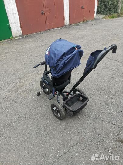 Детский 3х колесный велосипед с ручкой