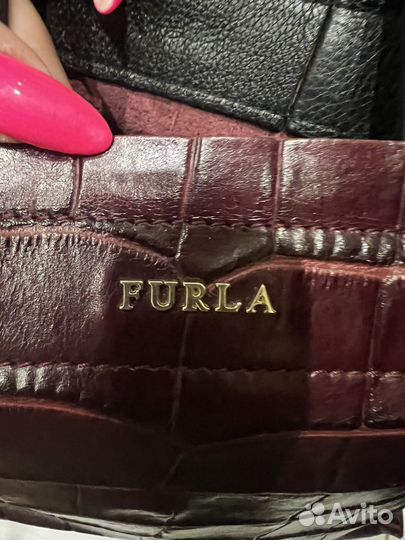 Сумка натуральная кожа furla