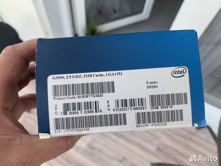 Процессор intel celeron g3930 BOX