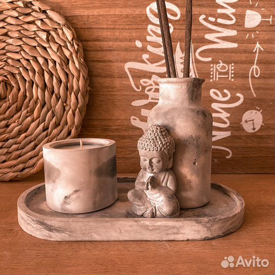 Подставка для благовоний, набор для медитации