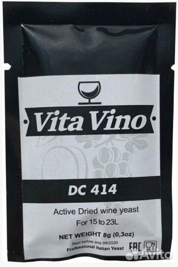 Винные дрожжи Vita Vino DC 414, 8 гр