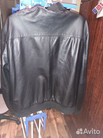Кожаная куртка мужская 50 52