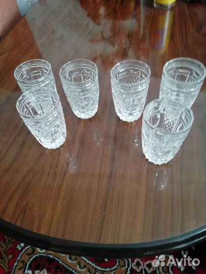 Хрустальные стопки 9штук