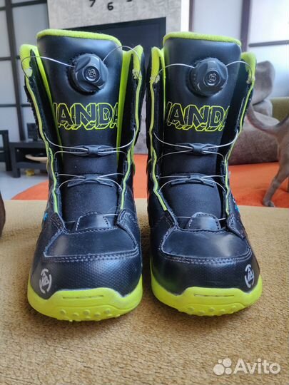 Сноуборд детский 130+крепления+ботинки р38(24см)