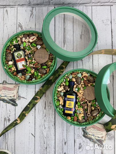 Подарок мужчине, вкусный букет