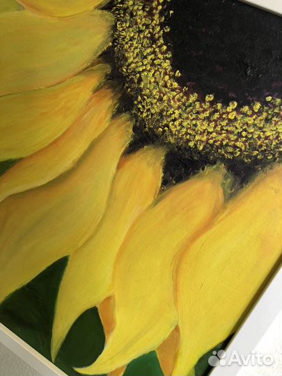 Картина маслом «Подсолнух»