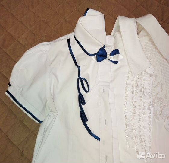 Блузки школьные 128-132
