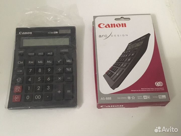 Калькулятор Canon 16 делений