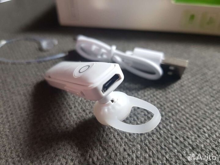 Headset Bluetooth Наушник-Гарнитура в 1 Ухо Белый