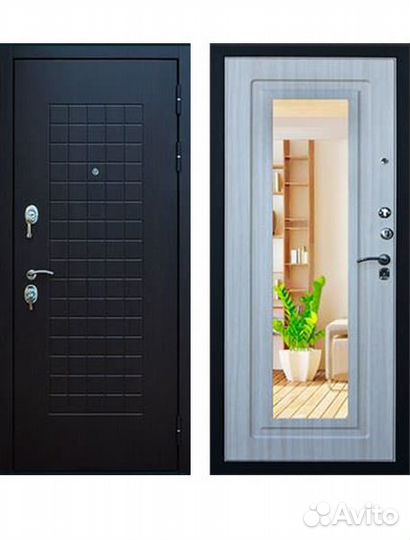 Входная дверь с зеркалом Кондор Реал Люкс