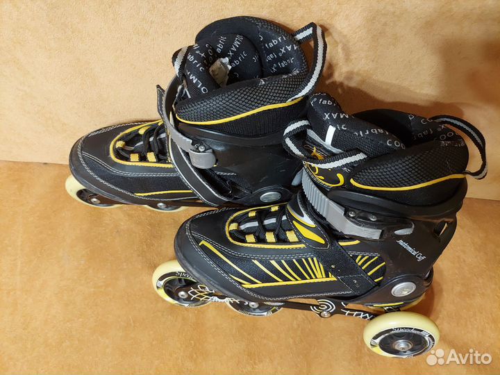 Роликовые коньки размер 39 черные