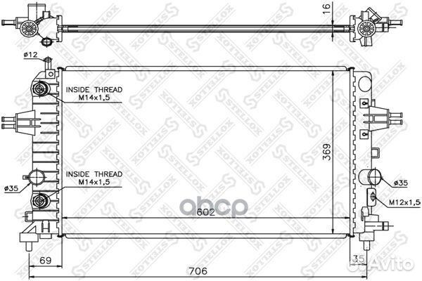 10-25400-SX радиатор системы охлаждения АКПП O