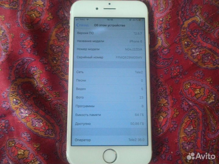 iPhone 6, 64 ГБ