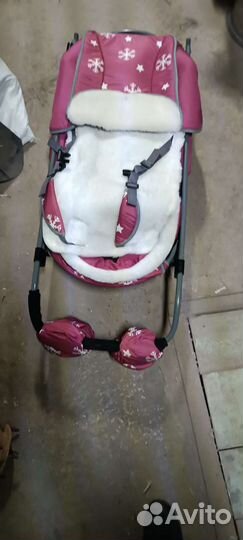 Детские санки коляска