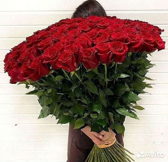 Розы высокие Доставка цветов