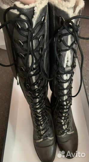 Сапоги moda in pelle зима нат.кожа