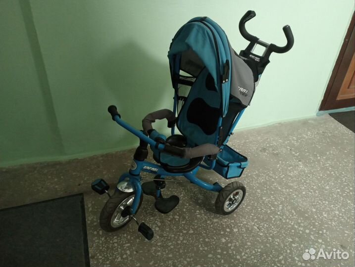 Детский велосипед с родительской ручкой бу