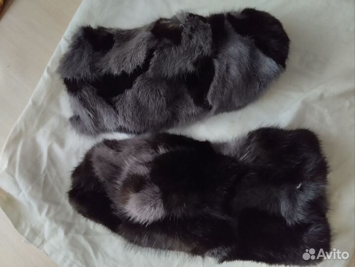 Варежки норковую женские