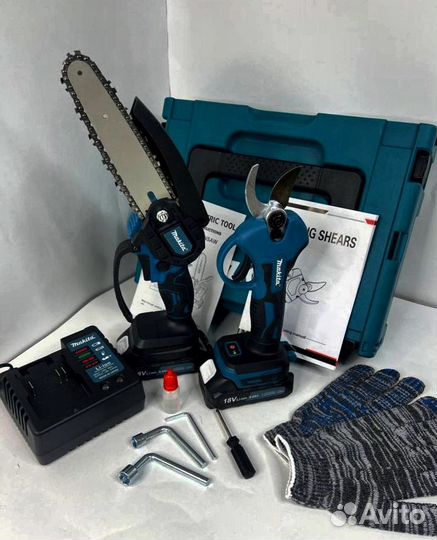 Набор 2 в 1 makita секатор+сучкорез