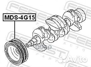 Шкив коленвала 4G13/4G15 (mitsubishi carisma DA