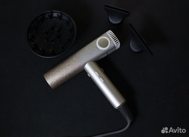 Фен с дисплеем King Золотой 3000Вт