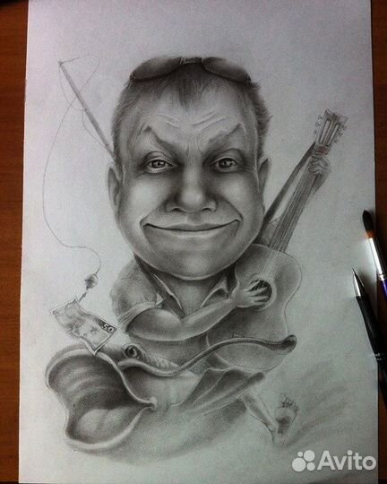 Портреты, шаржы, роспись стен, интерьерные картины