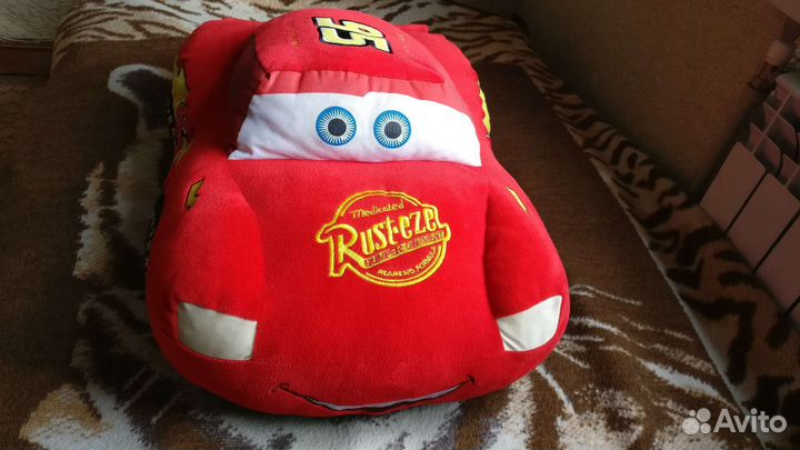 Мягкая игрушка подушка Молния mcqueen