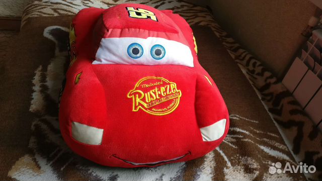 Мягкая игрушка подушка Молния mcqueen
