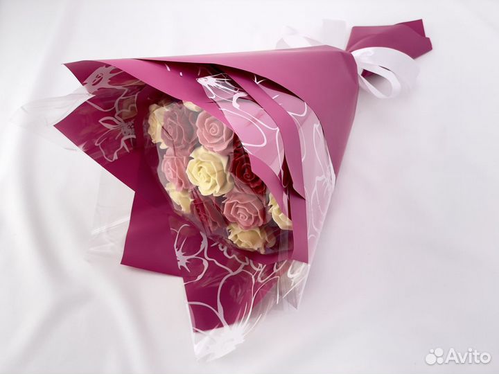 Розы из бельгийского шоколада