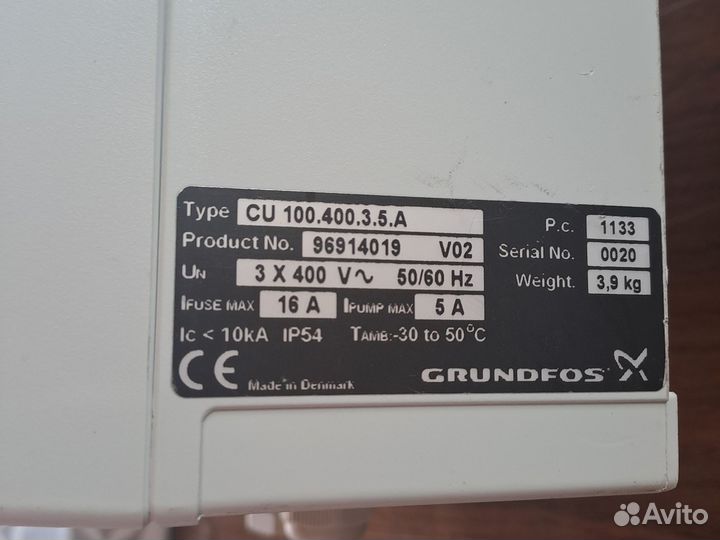 Щит управления насосом grundfos cu 100