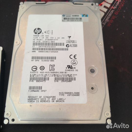 4 Серверных HDD SAS цена за все