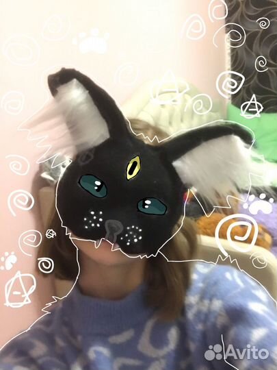 Маска для квадробики черная