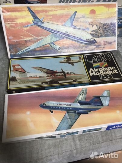 Сборные модели самолетов (коробки Пластикарт)
